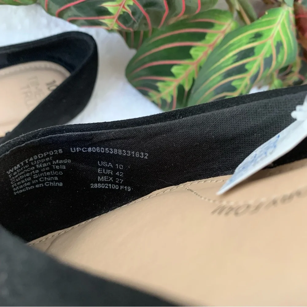 🌸2/$20 NWT Time and Tru Black D’Orsey Flats - Picture 13 of 16